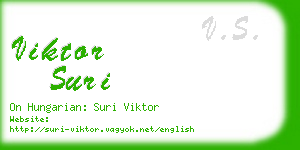 viktor suri business card